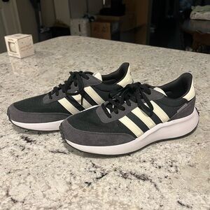 Adidas Run 70s GW5609 Black Off White Classic Running Shoes